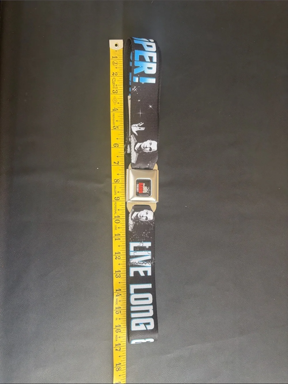 Buckle-Down Big Bang Theory Sheldon Live Long Prosper Seatbelt Belt